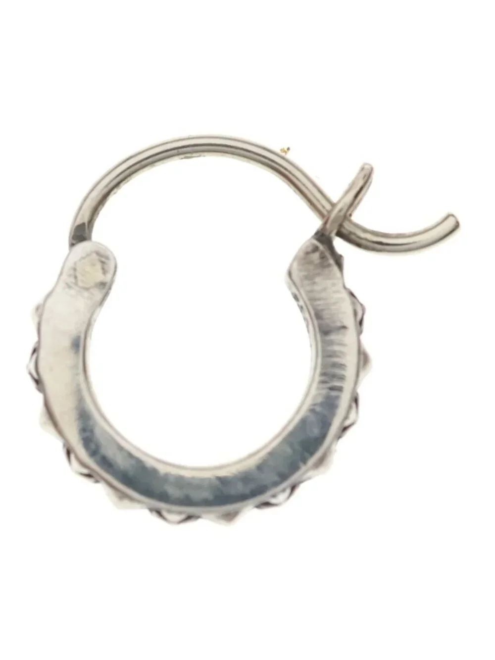 Chrome Hearts Tiny Tfp Hoop True Punk Earrings Silver